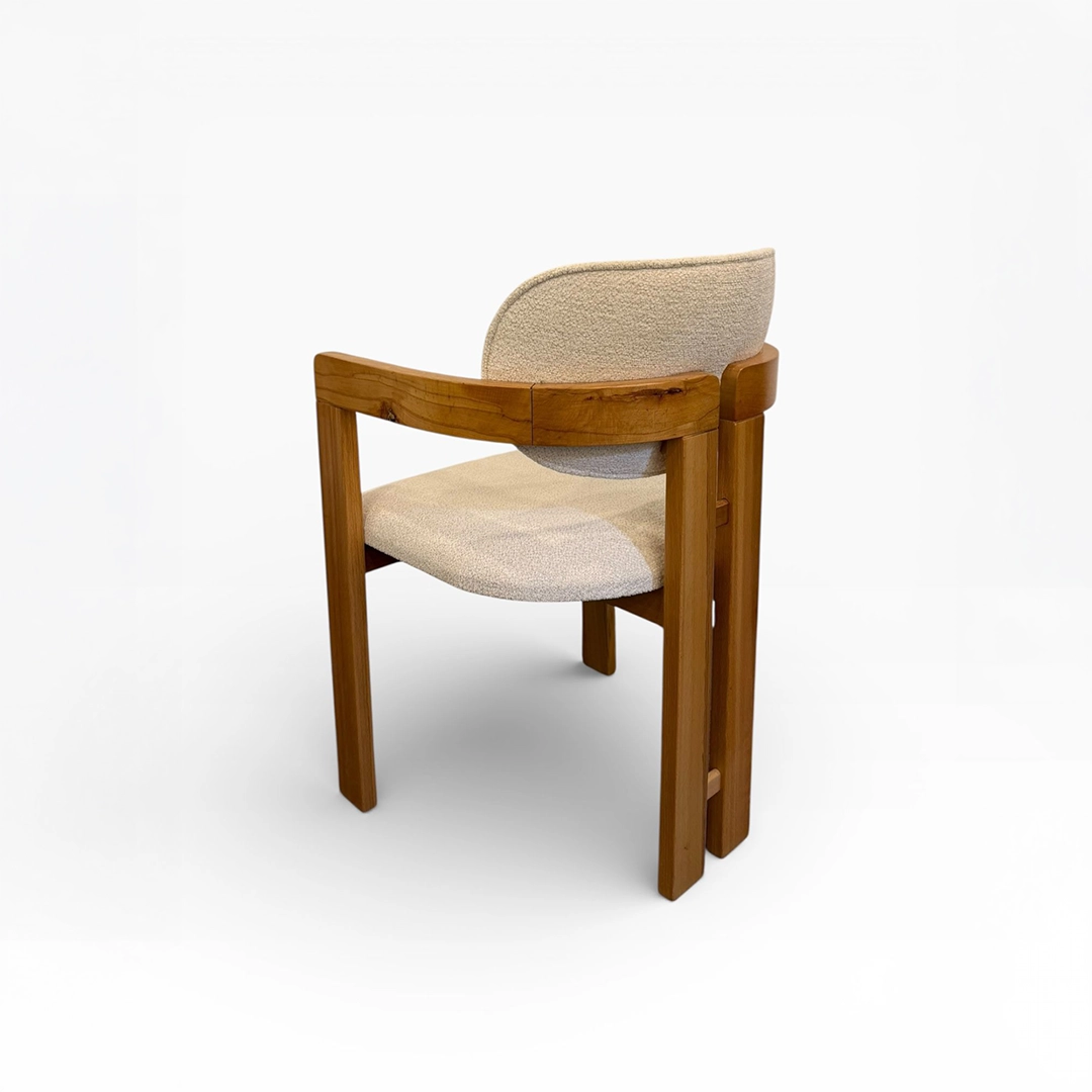 T Ahşap Sandalye | Modern Kollu Yemek Sandalyesi